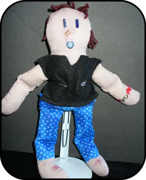 Handmade doll: In Memory of Aaron