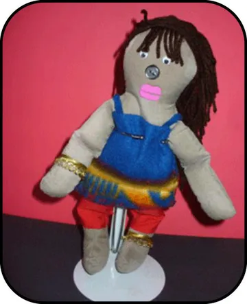 Handmade doll: Ms. B.