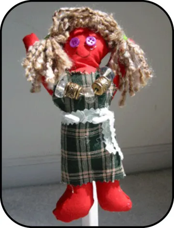 Handmade doll: Mom