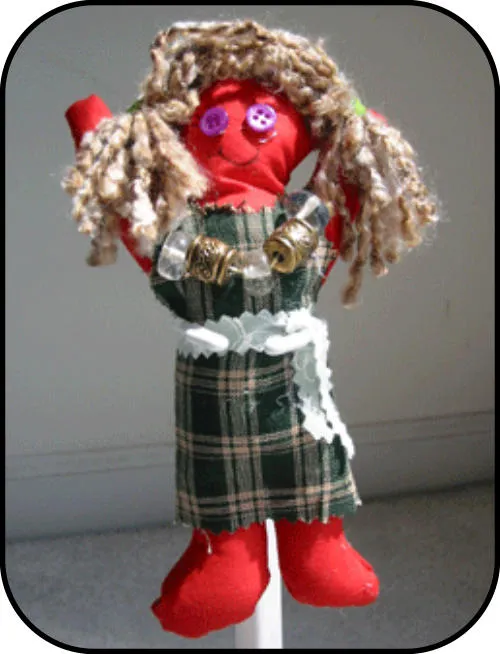 Handmade doll: Mom
