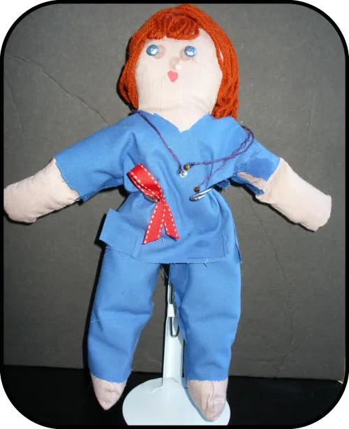 Handmade doll: Healthcare Hazard Helen