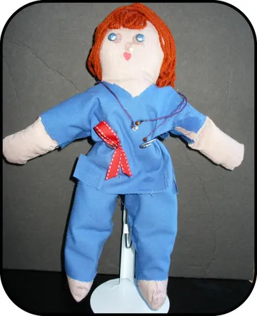 Handmade doll: Healthcare Hazard Helen