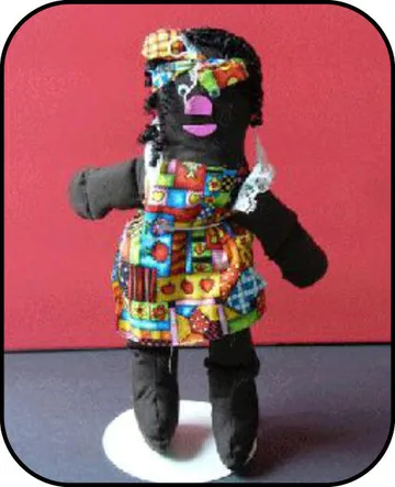 Handmade doll: Happy