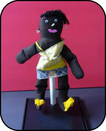 Handmade doll: Ms Chocolate Chip The Survivor