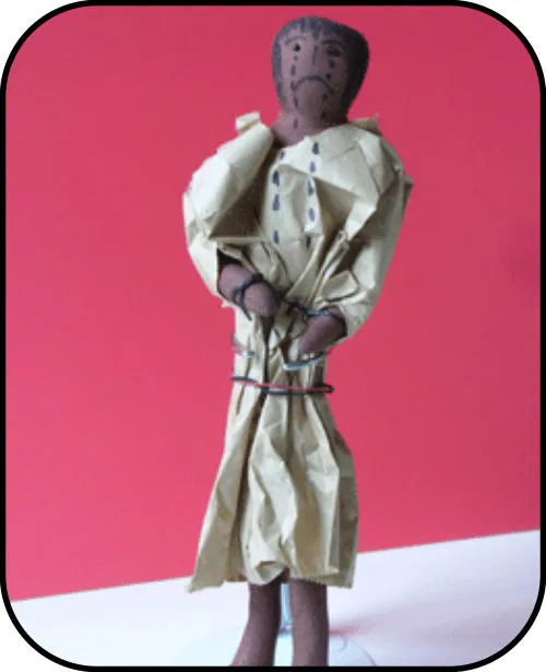 Handmade doll: A Foolish Girl In a Paper Bag