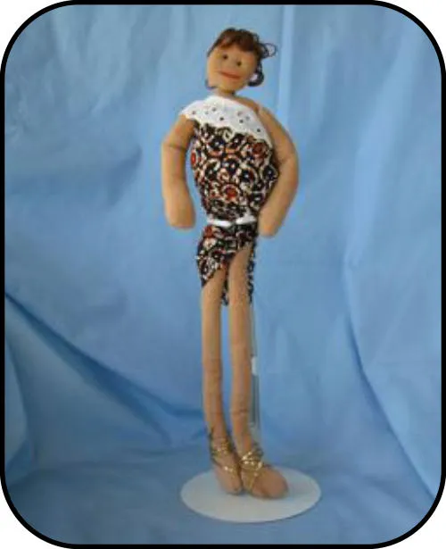 Handmade doll: "Motherhood HIV"