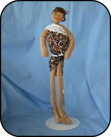 Handmade doll: "Motherhood HIV"