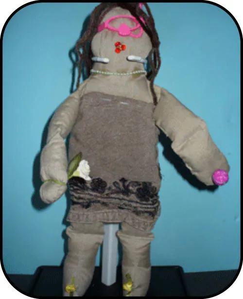 Handmade doll: Moma-HIV-AIDS-a " Brittany"