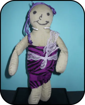 Handmade doll: The Purple Poetic Doll