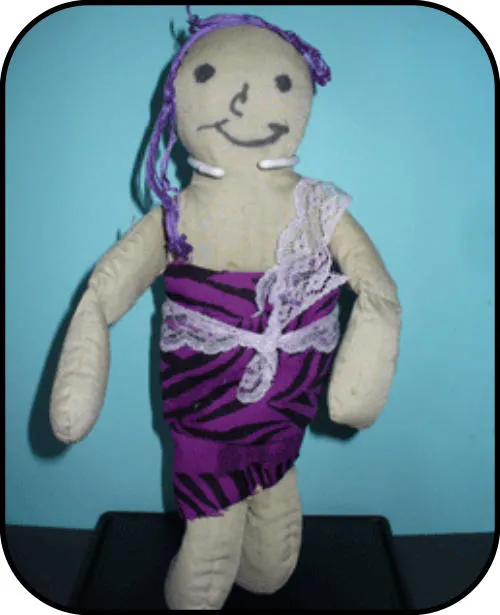 Handmade doll: The Purple Poetic Doll