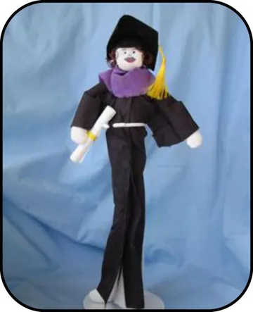 Handmade doll: "The Graduate"