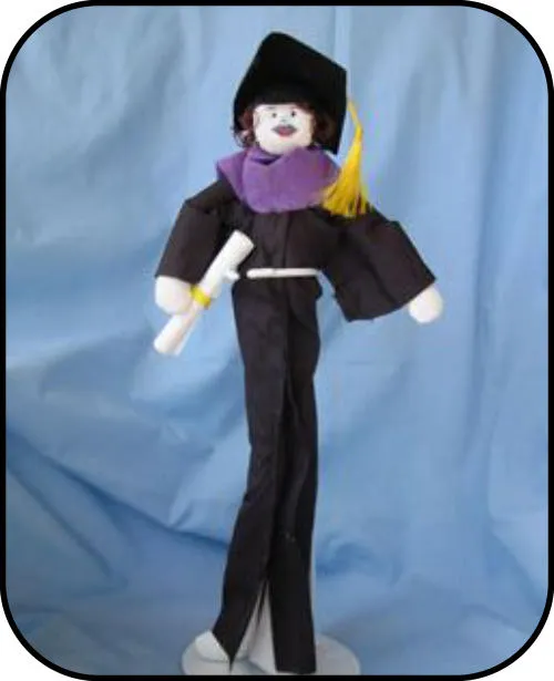 Handmade doll: "The Graduate"