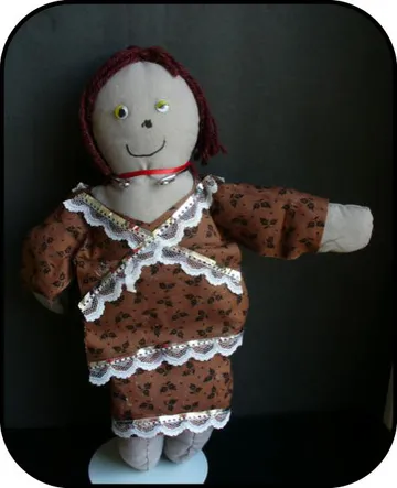 Handmade doll: Blue