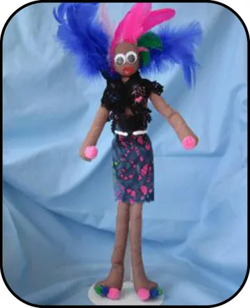 Handmade doll: Native Hawaiian