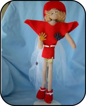 Handmade doll: Disco Lady